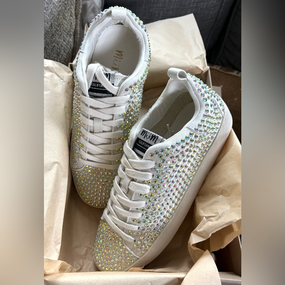 NEW Miracle Miles Crystal Embellished Sneakers! 🩵💛🩷